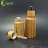 Ecannal high quality bamboo glass dropper bottles